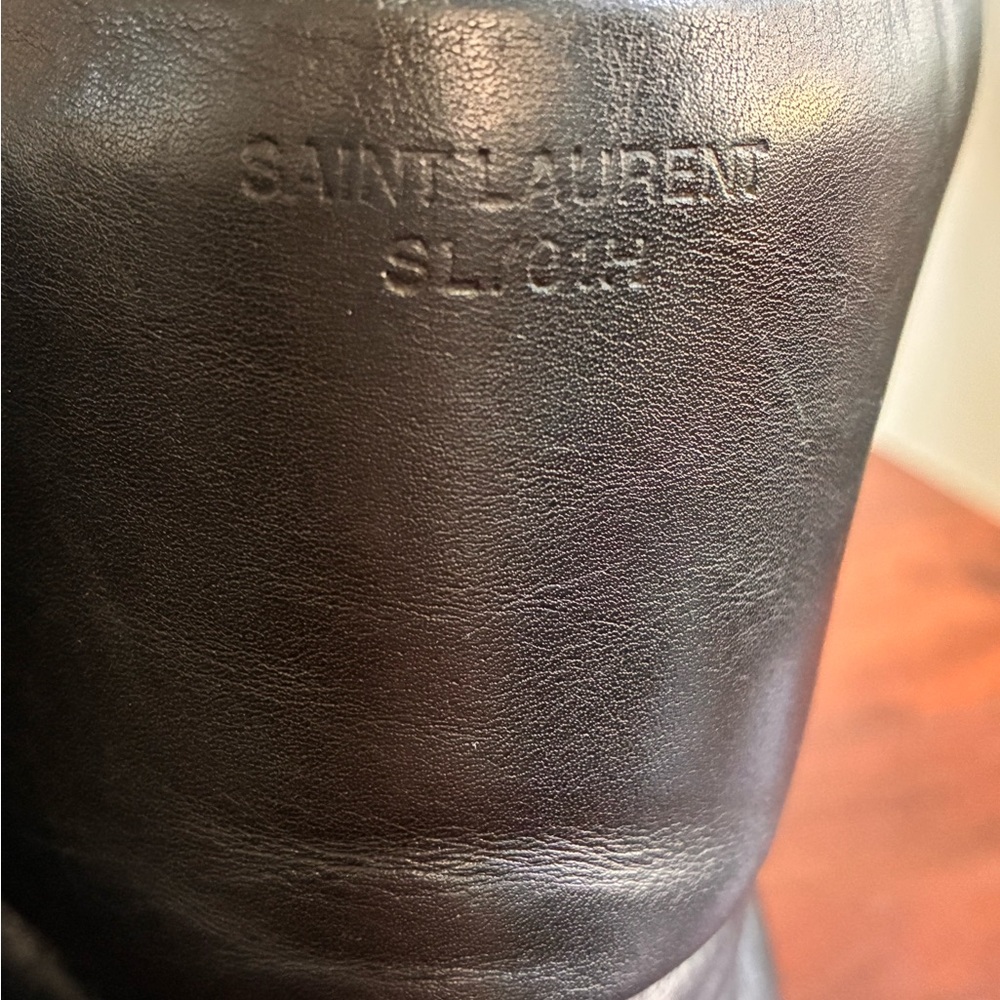 Saint Laurent Black High Top SL/01H Sneakers Men US 10.5 / EU 43.5 - Picture 10 of 13